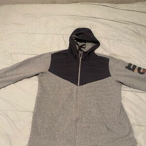 Nike Orange Bolt Gray and Black Men's Hoodie Sweater